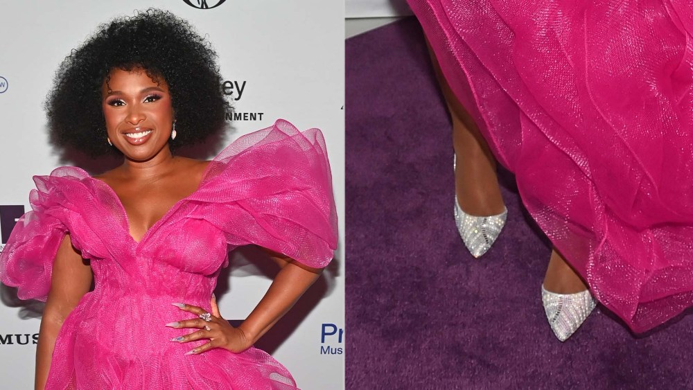 Jennifer Hudson Shines in Crystal Pumps at Whitney Houston 40th Gala
