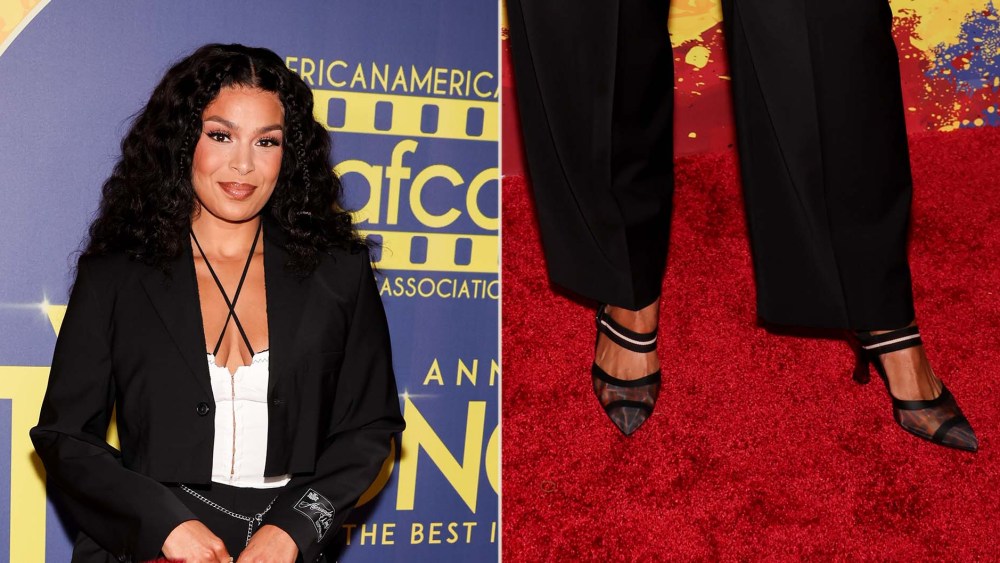 Jordin Sparks Joins the Mesh Shoe Wave in Fendi Slingbacks at AAFCA