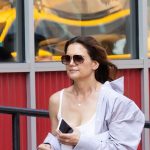 Katie Holmes Knows the Power of a Pop of Red Shoe
