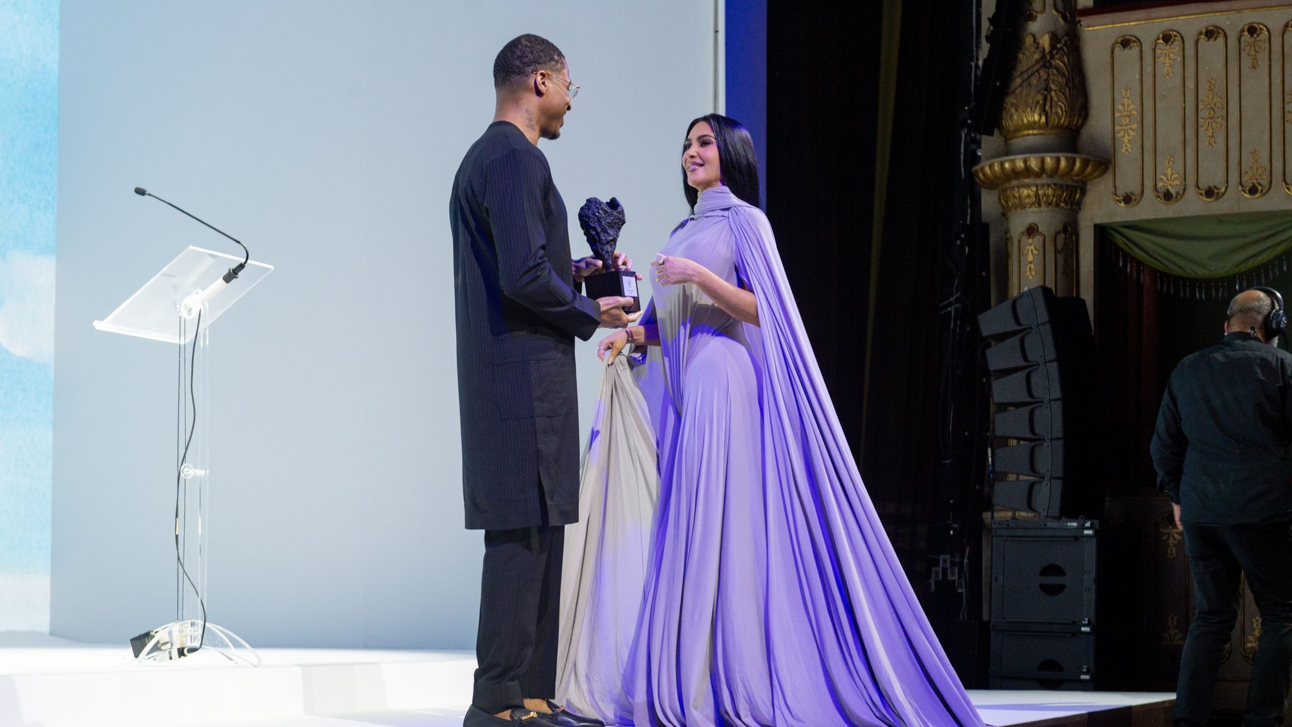 Kim Kardashian—in Margiela Couture—Steals the Show at the DVF Awards in Venice