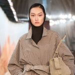 A runway look for South Korean brand Time at Paris Fashion Week ahead of pop-up at Samaritaine department store.