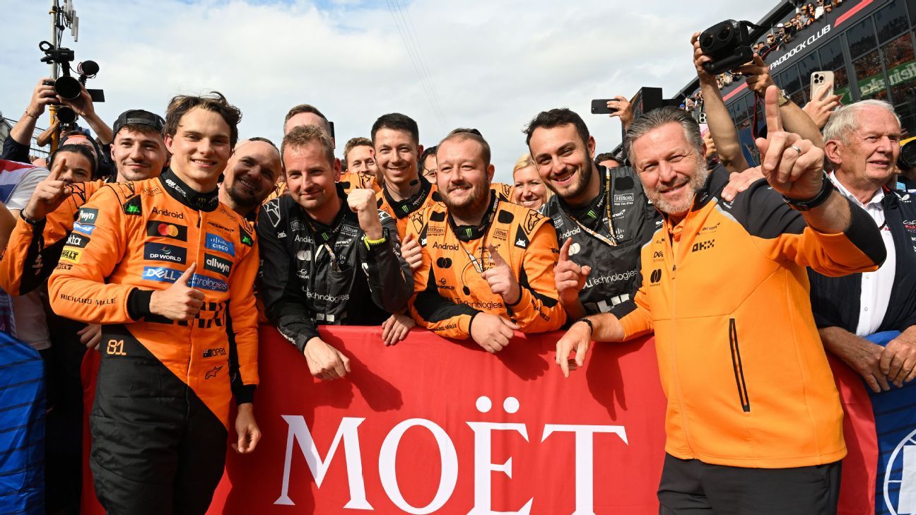 Lando Norris drops out as Oscar Piastri wins Dutch GP, extends title lead