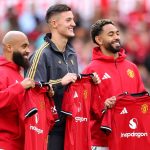 Benjamin Sesko was unveiled by Man Utd at Old Trafford before their game against Fiorentina alongside Matheus Cunha and Bryan Mbeumo