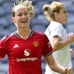 Elisabeth Terland scored a hat-trick as Man Utd thrashed PSV