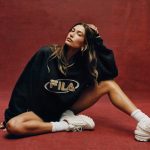 Fila, tennis, shoes, sneakers, earnings, Hailey Bieber