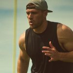 TJ Watt for Abercrombie & Fitch’s YPB line.