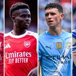 Mohamed Salah, Bukayo Saka, Phil Foden and Cole Palmer