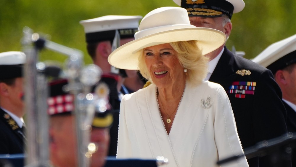 Queen Camilla Honors V.J. Day in Dior Dress & Meaningful Brooch