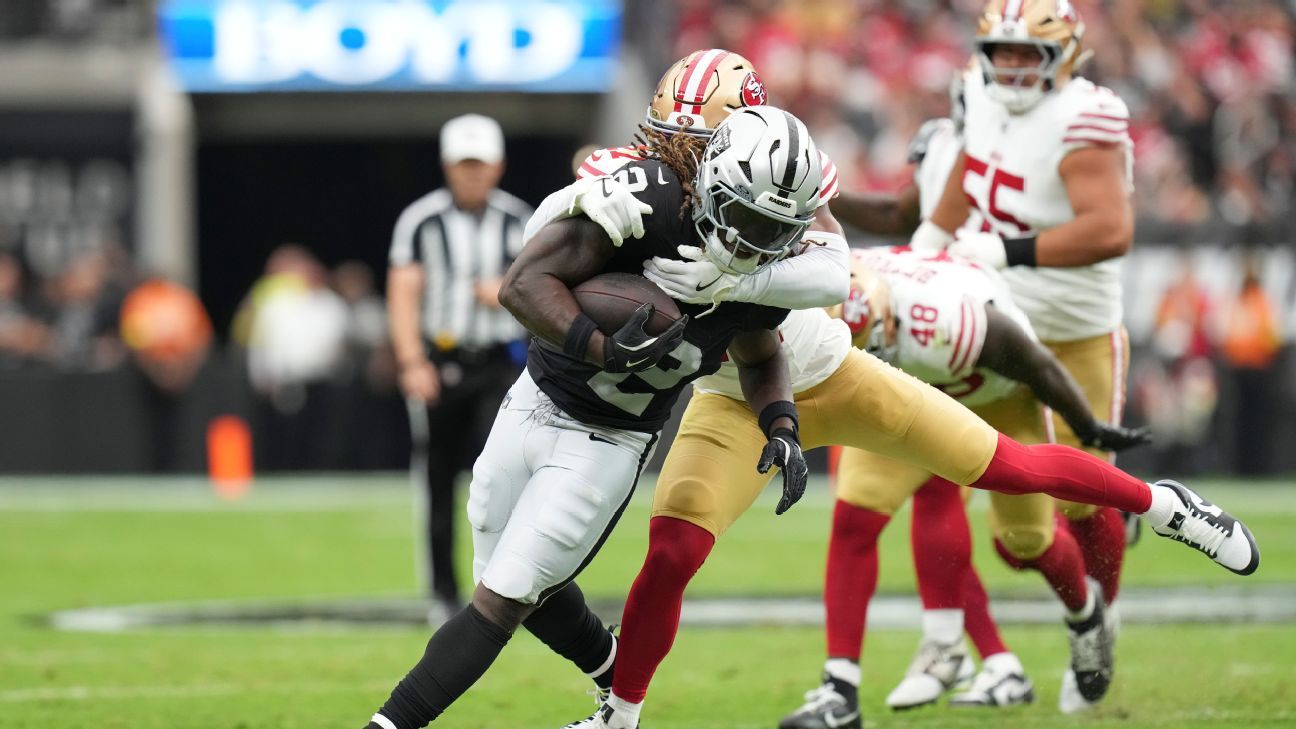 Raiders’ Ashton Jeanty, ‘tough as hell,’ impresses vs. 49ers