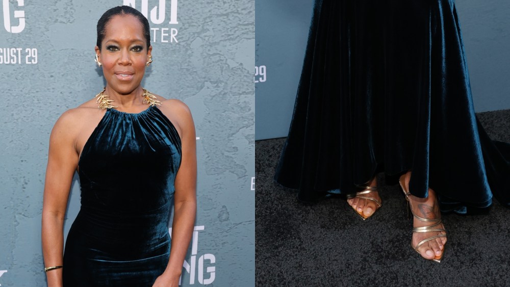 Regina King Dons Giuseppe Zanotti Heels for ‘Caught Stealing’ Premiere