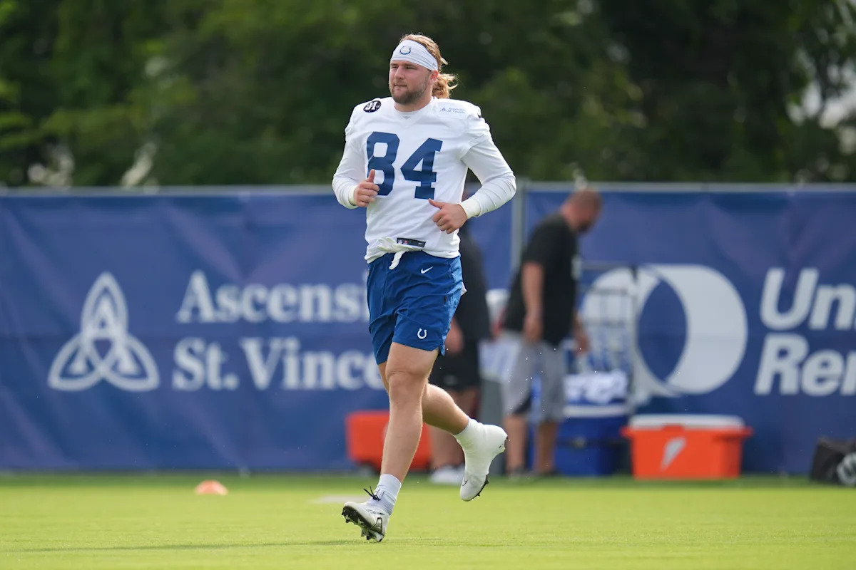Rookie tight end Tyler Warren is starting to find his fit at Indianapolis Colts training camp