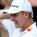 Justin Rose celebrates winning the FedEx St Jude Championship