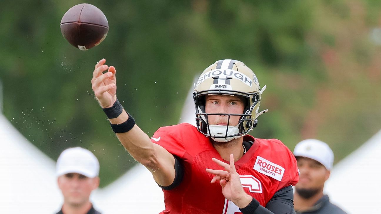 Saints rookie QB Tyler Shough to start vs. Jaguars
