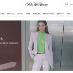 A Saks Fifth Avenue homepage.