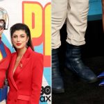 John Cena. andwife Shay Shariatzadeh, who wears Roberto Cavalli pump-inspired mules, at the "Peacemaker" Season Two premiere.