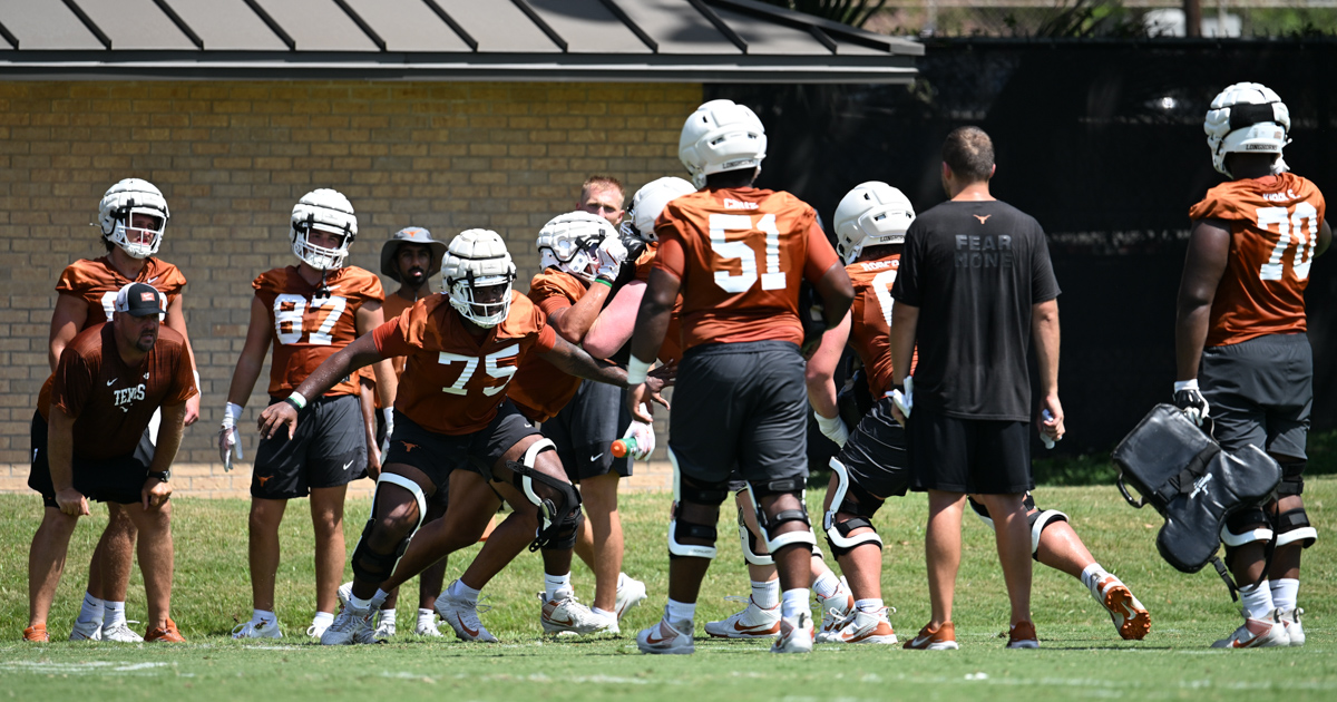 Steve Sarkisian has found his eight-man rotation on the offensive line
