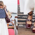 Suki Waterhouse was spotted at the Venice Film Festival 2025 in studded Mary Jane flats.