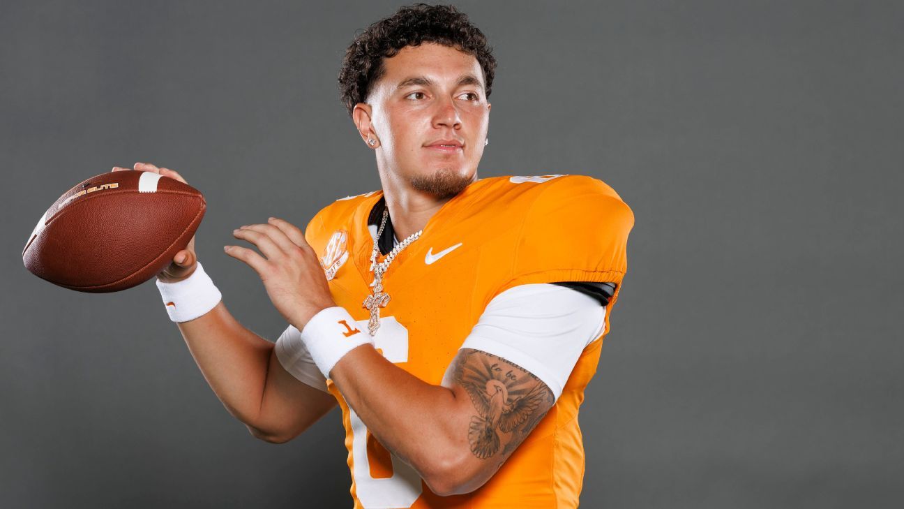 Tennessee names Joey Aguilar starting quarterback