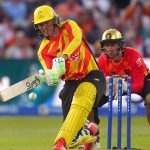 Trent Rockets' Tom Banton in action during the Hundred Men's match at Edgbaston, Birmingham. Picture date: Friday August 8, 2025.