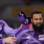 Adil Rashid celebrates taking a wicket (Credit: ECB)