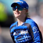 London Spirit's Charlie Dean celebrates a wicket during The Hundred Women's match at the Kia Oval, London.