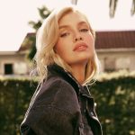 Stella Maxwell starring in the campaign of the Stella Maxwell x Marella capsule collection.