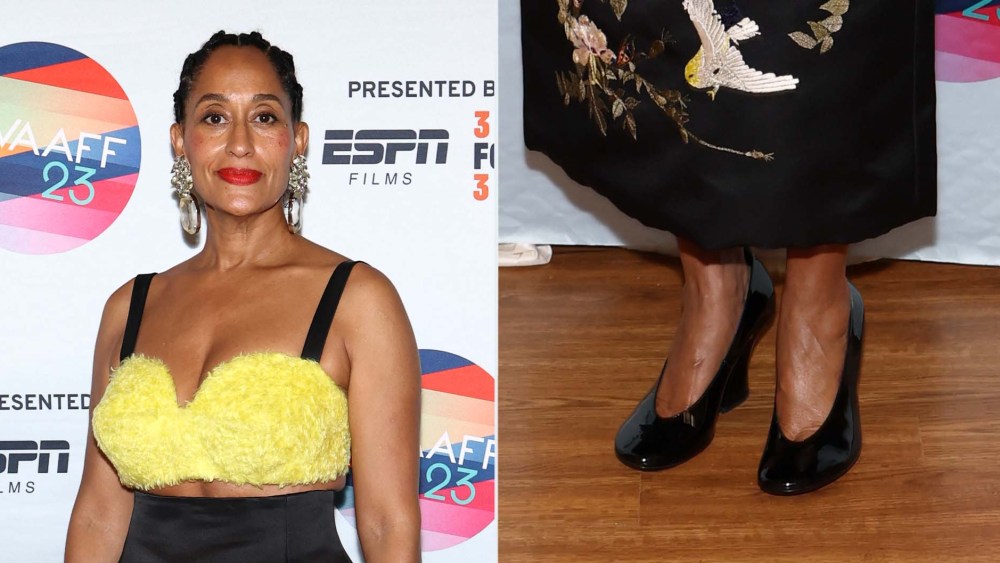 Tracee Ellis Ross Extends Architectural Heel Run in Givenchy Pumps