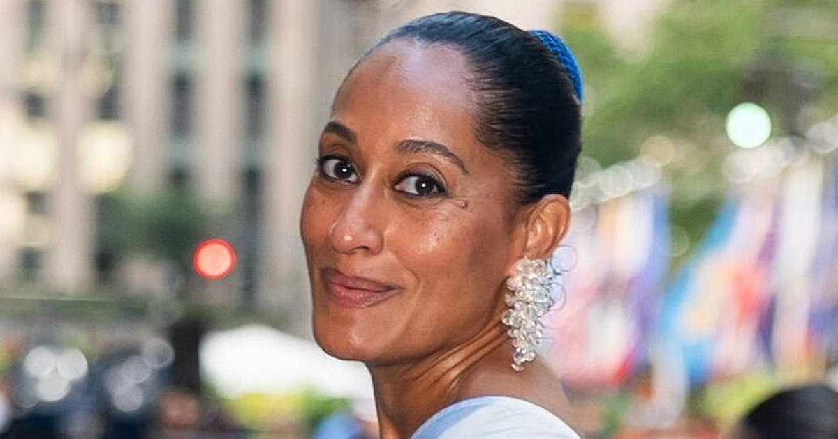 Tracee Ellis Ross Styled Her Cornrows Into A Bun For A Striking Look