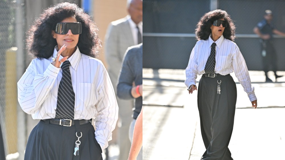 Tracee Ellis Ross Suits Up in Willy Chavarria for ‘Jimmy Kimmel’
