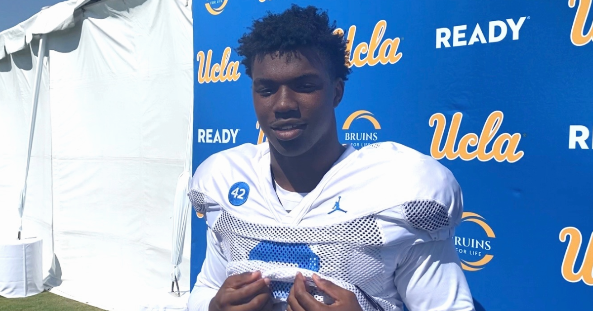 UCLA linebacker Jalen Woods discusses training camp