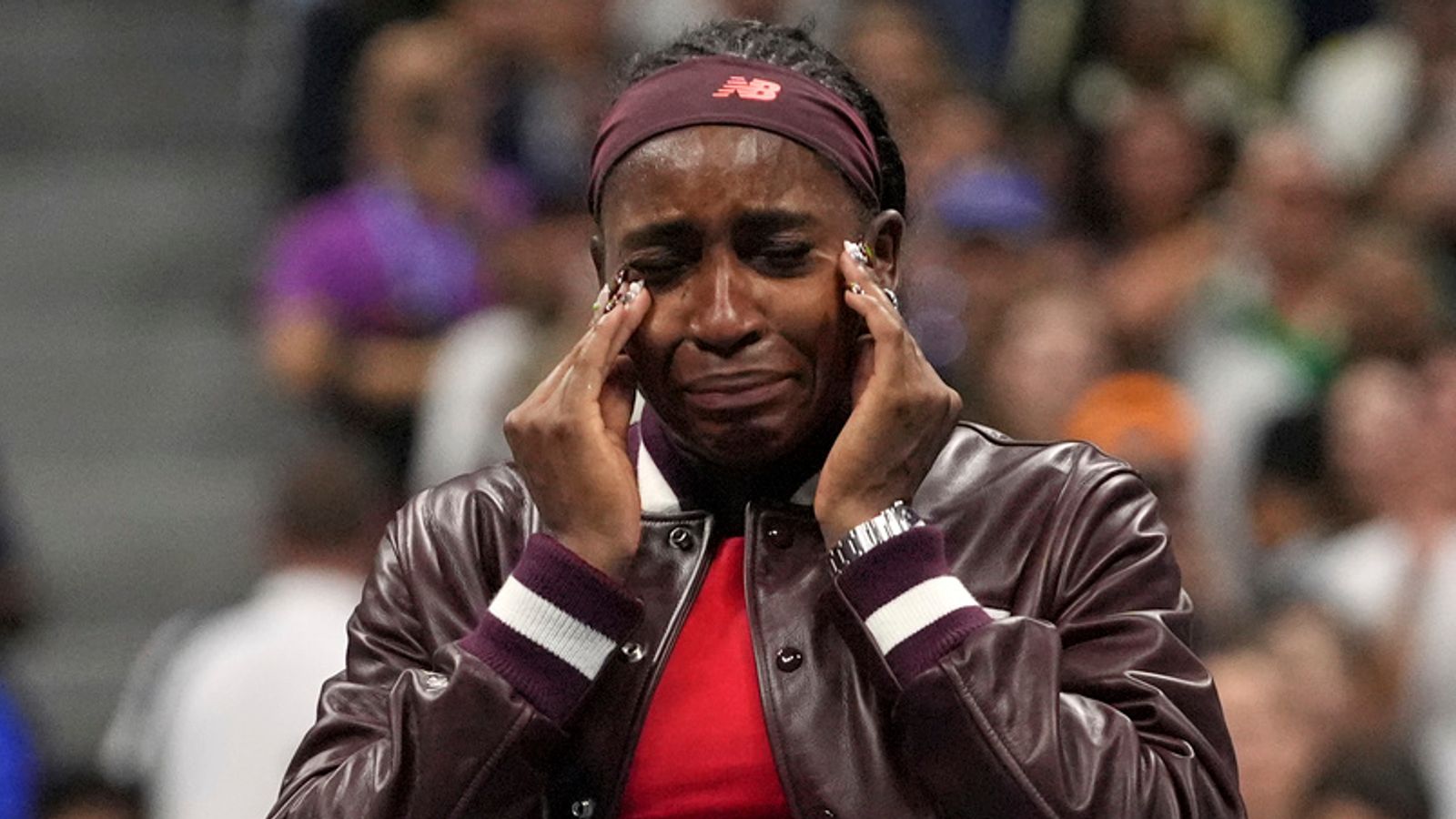 US Open: Coco Gauff wipes away a flood of tears but wins again in New York despite more serving woes | Tennis News
