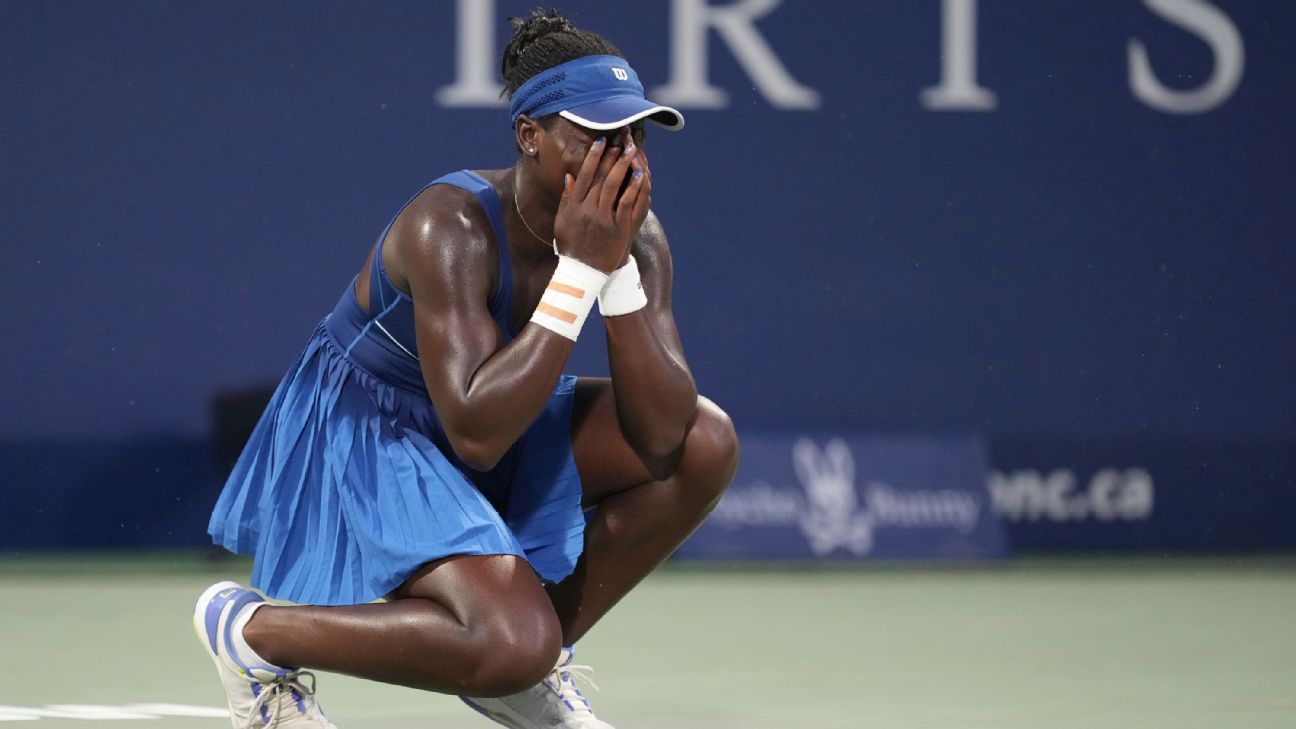 Victoria Mboko tops Naomi Osaka in Montreal for 1st WTA title