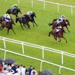 Rage Of Bamby and Charlie Bishop draw clear in the Hackwood Stakes