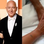 Lauren Sánchez wearing her engagement ring from Jeff Bezos in March; A photo of Georgina Rodríguez's engagement ring from Cristiano Ronaldo shared on her Instagram in August.