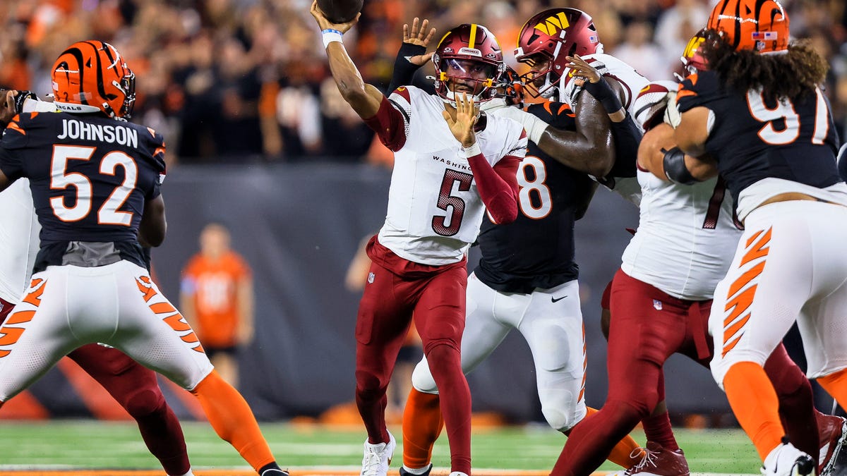 Which Commanders will play vs. Bengals on Monday night?