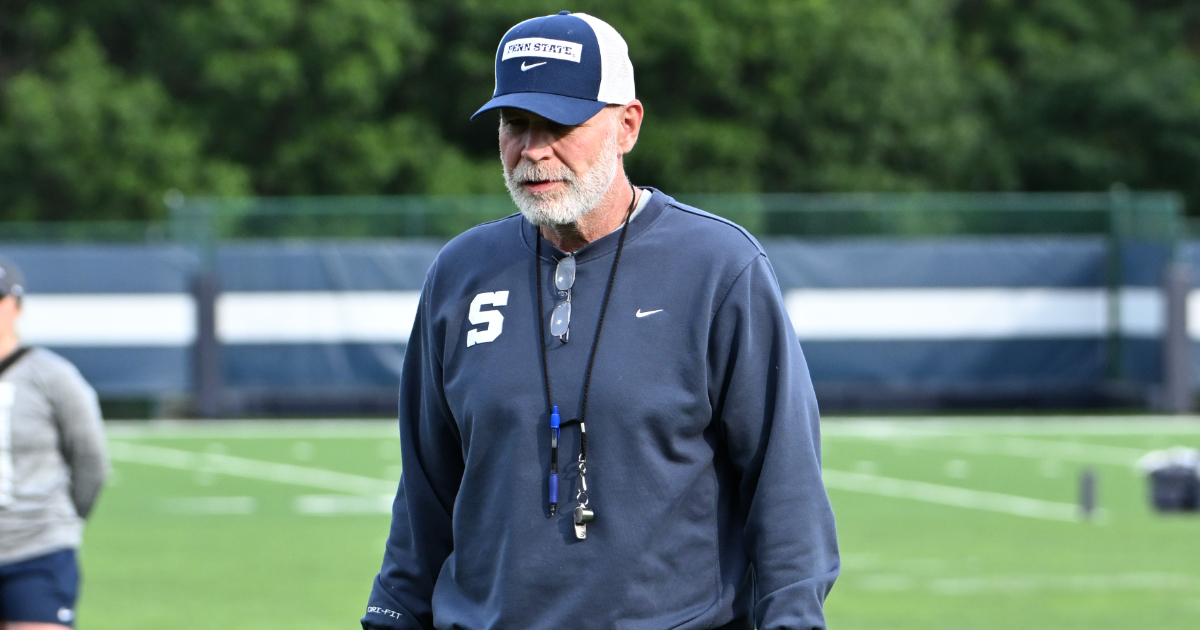Who are Penn State coordinator Jim Knowles’ first three defenders of the day during camp?