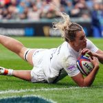Captain Zoe Aldcroft added England's third after an interception breakaway