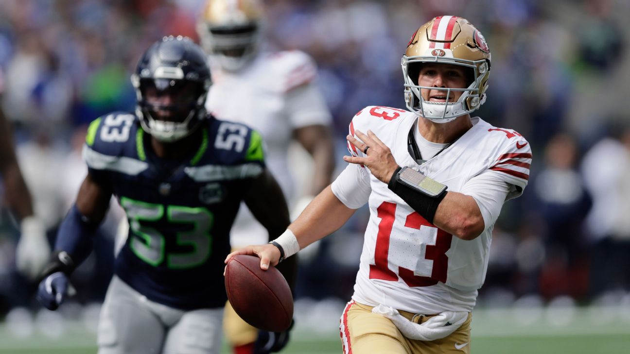 49ers’ Brock Purdy a ‘long shot’ to play in Week 2, coach says