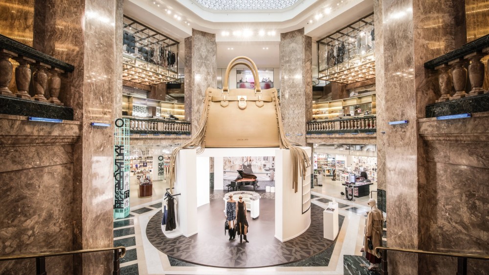 A Giant Hamilton Handbag Lords Over a Michael Kors Pop-up in Paris