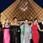 Lancôme ambassadors at the Lancôme x Louvre event in Paris.