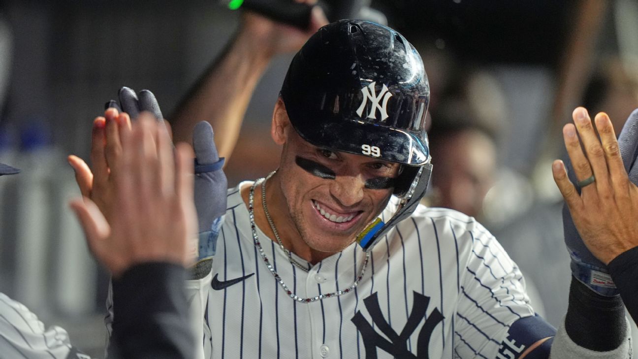 Aaron Judge ties Joe DiMaggio for 4th on Yankees’ home run list