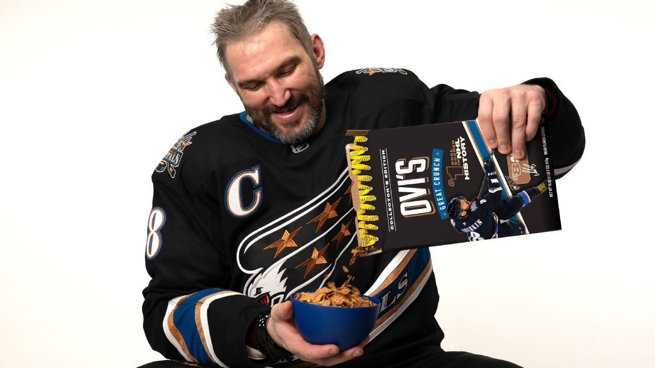 Alex Ovechkin commemorates record season with limited-edition cereal