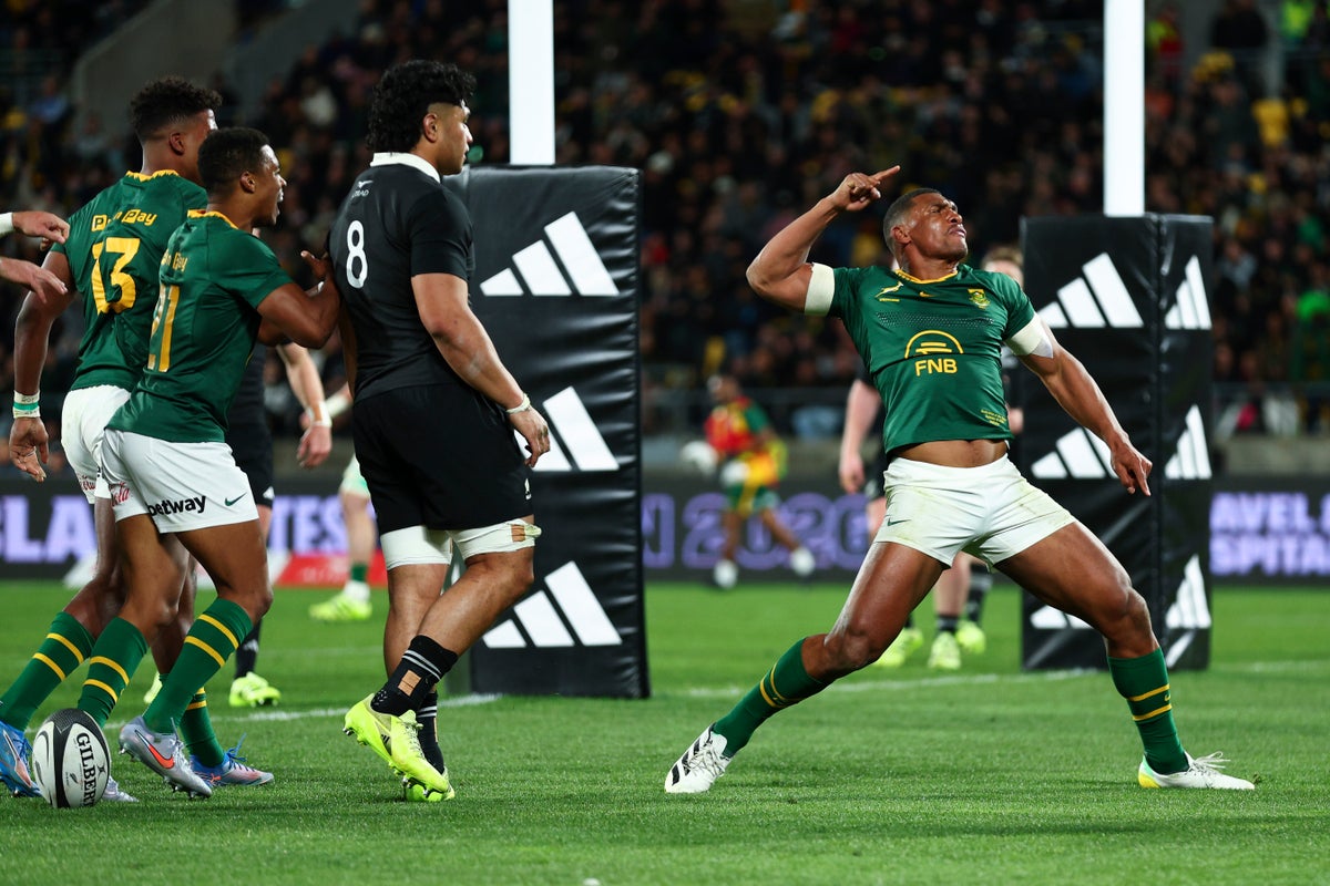 All Blacks suffer heaviest ever defeat as Springboks dismantle New Zealand