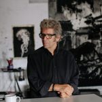 Inside Robert Longo's studio in New York.