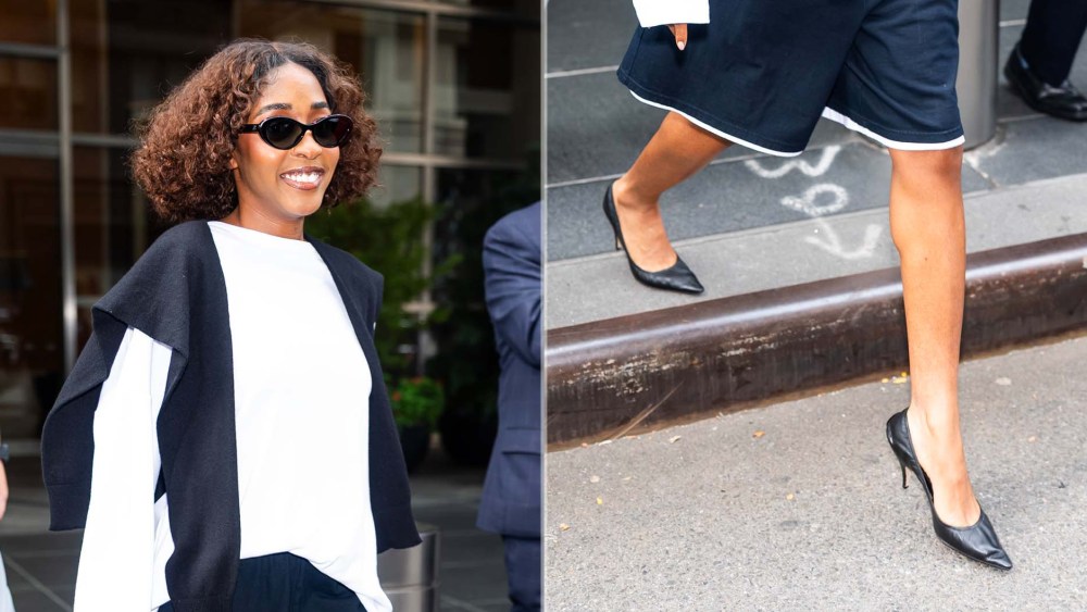 Ayo Edebiri Styled The Row’s $1,050 Pumps With Sporty Layers in NYC