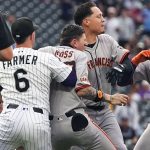 Benches clear in Giants-Rockies after Devers HR; 3 ejected