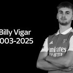 Billy Vigar has died at the age of 21