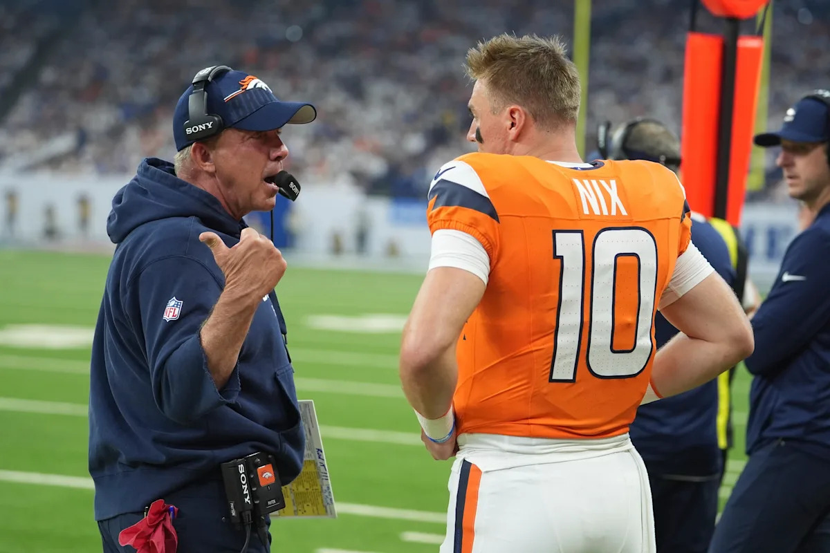 Bo Nix and Sean Payton downplay viral sideline exchange during Broncos’ loss to Colts