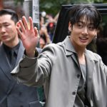 NEW YORK, NY - SEPTEMBER 12: Jung Kook attends the Calvin Klein fashion show during New York Fashion Week at The Brant Foundation on September 12, 2025 in New York City. (Photo by PG/Bauer-Griffin/GC Images)