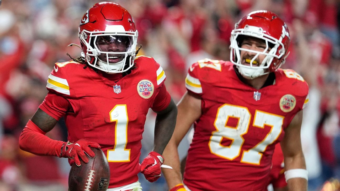 Chiefs’ Travis Kelce accepts blame for Xavier Worthy’s injury